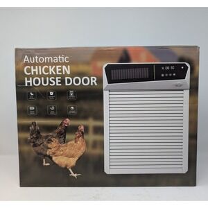 NIB Gardtech Automatic Chicken Coop Door Solar Light Sensor Timer Remote Control